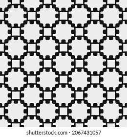 Seamless vector pattern in geometric ornamental style. Black  pattern.Design element for prints, backgrounds, template, web pages 

and textile pattern. Geometric art.