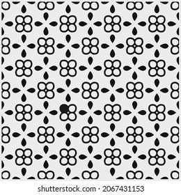 Seamless vector pattern in geometric ornamental style. Black  pattern.Design element for prints, backgrounds, template, web pages 
and textile pattern. Geometric art.