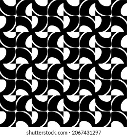Seamless vector pattern in geometric ornamental style. Black  pattern.Design element for prints, backgrounds, template, web pages 
and textile pattern. Geometric art.