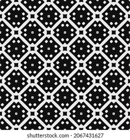 Seamless vector pattern in geometric ornamental style. Black  pattern.Design element for prints, backgrounds, template, web pages 
and textile pattern. Geometric art.