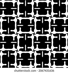 Seamless vector pattern in geometric ornamental style. Black  pattern.Design element for prints, backgrounds, template, web pages 
and textile pattern. Geometric art.
