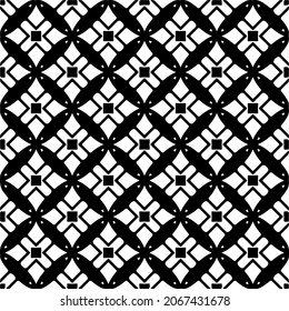 Seamless vector pattern in geometric ornamental style. Black  pattern.Design element for prints, backgrounds, template, web pages 
and textile pattern. Geometric art.