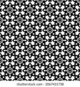 Seamless vector pattern in geometric ornamental style. Black  pattern.Design element for prints, backgrounds, template, web pages 
and textile pattern. Geometric art.