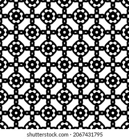 Seamless vector pattern in geometric ornamental style. Black  pattern.Design element for prints, backgrounds, template, web pages 
and textile pattern. Geometric art.