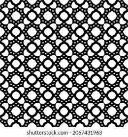Seamless vector pattern in geometric ornamental style. Black  pattern.Design element for prints, backgrounds, template, web pages 
and textile pattern. Geometric art.