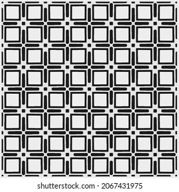 Seamless vector pattern in geometric ornamental style. Black  pattern.Design element for prints, backgrounds, template, web pages 
and textile pattern. Geometric art.