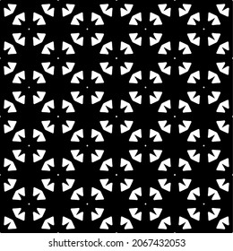 Seamless vector pattern in geometric ornamental style. Black  pattern.Design element for prints, backgrounds, template, web pages 
and textile pattern. Geometric art.