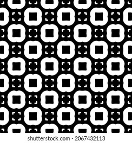 Seamless vector pattern in geometric ornamental style. Black  pattern.Design element for prints, backgrounds, template, web pages 
and textile pattern. Geometric art.