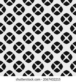 Seamless vector pattern in geometric ornamental style. Black  pattern.Design element for prints, backgrounds, template, web pages 
and textile pattern. Geometric art.