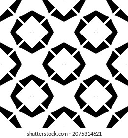 Seamless vector pattern in geometric ornamental style. Black  pattern.Design element for prints, backgrounds, template, web pages and textile pattern. Geometric art.
