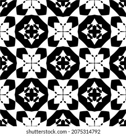 Seamless vector pattern in geometric ornamental style. Black  pattern.Design element for prints, backgrounds, template, web pages and textile pattern. Geometric art.
