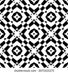 Seamless vector pattern in geometric ornamental style. Black  pattern.Design element for prints, backgrounds, template, web pages and textile pattern. Geometric art.
