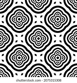 Seamless vector pattern in geometric ornamental style. Black  pattern.Design element for prints, backgrounds, template, web pages and textile pattern. Geometric art.
