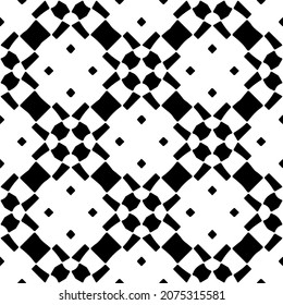 Seamless vector pattern in geometric ornamental style. Black  pattern.Design element for prints, backgrounds, template, web pages and textile pattern. Geometric art.
