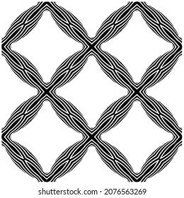 Seamless vector pattern in geometric ornamental style. Black  pattern.Design element for prints, backgrounds, template, web pages 

and textile pattern. Geometric art.