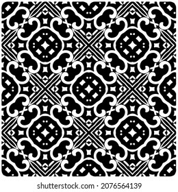Seamless vector pattern in geometric ornamental style. Black  pattern.Design element for prints, backgrounds, template, web pages 

and textile pattern. Geometric art.