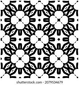 Seamless vector pattern in geometric ornamental style. Black  pattern.Design element for prints, backgrounds, template, web pages and textile pattern. Geometric art.