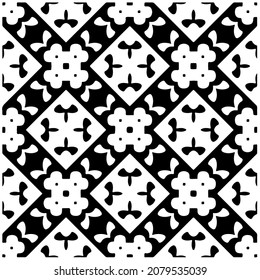 Seamless vector pattern in geometric ornamental style. Black  pattern.Design element for prints, backgrounds, template, web pages and textile pattern. Geometric art.