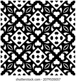 Seamless vector pattern in geometric ornamental style. Black  pattern.Design element for prints, backgrounds, template, web pages and textile pattern. Geometric art.