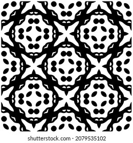 Seamless vector pattern in geometric ornamental style. Black  pattern.Design element for prints, backgrounds, template, web pages and textile pattern. Geometric art.