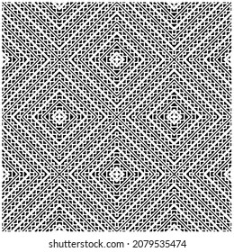 Seamless vector pattern in geometric ornamental style. Black  pattern.Design element for prints, backgrounds, template, web pages and textile pattern. Geometric art.