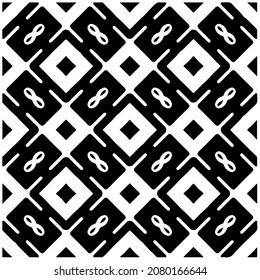 Seamless vector pattern in geometric ornamental style. Black  pattern.Design element for prints, backgrounds, template, web pages and textile pattern. Geometric art.