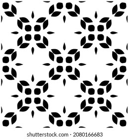 Seamless vector pattern in geometric ornamental style. Black  pattern.Design element for prints, backgrounds, template, web pages and textile pattern. Geometric art.