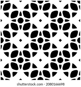 Seamless vector pattern in geometric ornamental style. Black  pattern.Design element for prints, backgrounds, template, web pages and textile pattern. Geometric art.