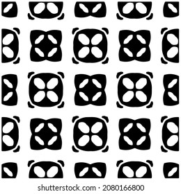 Seamless vector pattern in geometric ornamental style. Black  pattern.Design element for prints, backgrounds, template, web pages and textile pattern. Geometric art.