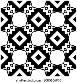 Patrón vectorial sin foco en estilo ornamental geométrico. Patrón negro.Elemento de diseño para impresiones, fondos, plantilla, páginas web y patrón textil. Arte geométrico.