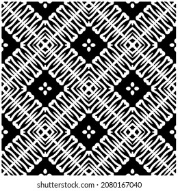 
Seamless vector pattern in geometric ornamental style. Black  pattern.Design element for prints, backgrounds, template, web pages and textile pattern. Geometric art.