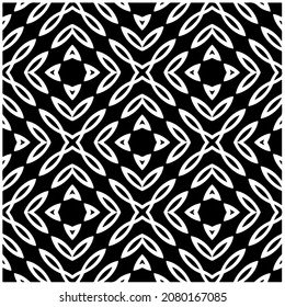 
Seamless vector pattern in geometric ornamental style. Black  pattern.Design element for prints, backgrounds, template, web pages and textile pattern. Geometric art.