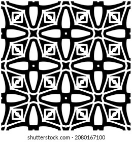 
Seamless vector pattern in geometric ornamental style. Black  pattern.Design element for prints, backgrounds, template, web pages and textile pattern. Geometric art.