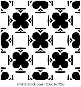 Seamless vector pattern in geometric ornamental style. Black  pattern.Design element for prints, backgrounds, template, web pages and textile pattern. Geometric art.
