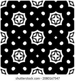
Seamless vector pattern in geometric ornamental style. Black  pattern.Design element for prints, backgrounds, template, web pages and textile pattern. Geometric art.
