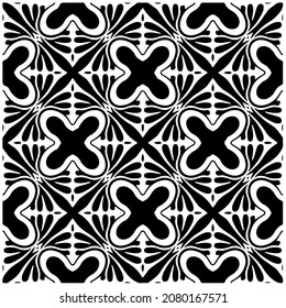 Nahtlose Vektormuster im geometrischen Zierstil. Schwarzes Muster.Design-Element für Drucke, Hintergründe, Vorlage, Webseiten und Textilmuster. Geometrische Kunst.