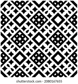 Seamless vector pattern in geometric ornamental style. Black  pattern.Design element for prints, backgrounds, template, web pages and textile pattern. Geometric art.