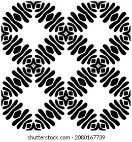 Patrón vectorial sin foco en estilo ornamental geométrico. Patrón negro.Elemento de diseño para impresiones, fondos, plantilla, páginas web y patrón textil. Arte geométrico.