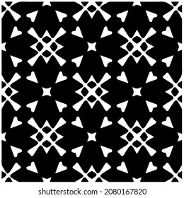Seamless vector pattern in geometric ornamental style. Black  pattern.Design element for prints, backgrounds, template, web pages and textile pattern. Geometric art.