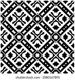 Seamless vector pattern in geometric ornamental style. Black  pattern.Design element for prints, backgrounds, template, web pages and textile pattern. Geometric art.