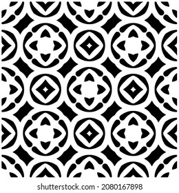 
Seamless vector pattern in geometric ornamental style. Black  pattern.Design element for prints, backgrounds, template, web pages and textile pattern. Geometric art.