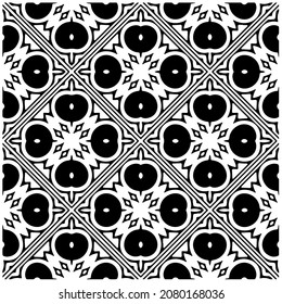
Seamless vector pattern in geometric ornamental style. Black  pattern.Design element for prints, backgrounds, template, web pages and textile pattern. Geometric art.