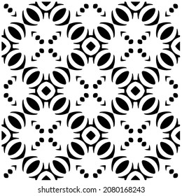 
Seamless vector pattern in geometric ornamental style. Black  pattern.Design element for prints, backgrounds, template, web pages and textile pattern. Geometric art.
