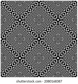 
Seamless vector pattern in geometric ornamental style. Black  pattern.Design element for prints, backgrounds, template, web pages and textile pattern. Geometric art.