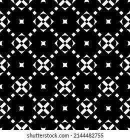 Seamless vector pattern in geometric ornamental style. black and white pattern.Design element for prints, backgrounds, template, web pages and textile pattern. Geometric art.