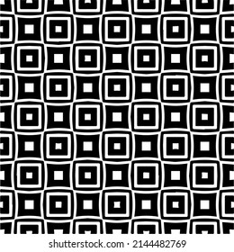 Seamless vector pattern in geometric ornamental style. black and white pattern.Design element for prints, backgrounds, template, web pages and textile pattern. Geometric art.
