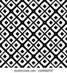 Seamless vector pattern in geometric ornamental style. black and white pattern.Design element for prints, backgrounds, template, web pages and textile pattern. Geometric art.