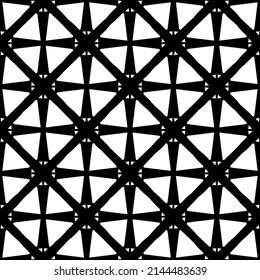 Seamless vector pattern in geometric ornamental style. black and white pattern.Design element for prints, backgrounds, template, web pages and textile pattern. Geometric art.