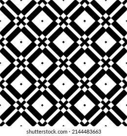 Seamless vector pattern in geometric ornamental style. black and white pattern.Design element for prints, backgrounds, template, web pages and textile pattern. Geometric art.