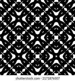 Seamless vector pattern in geometric ornamental style. Black  pattern.